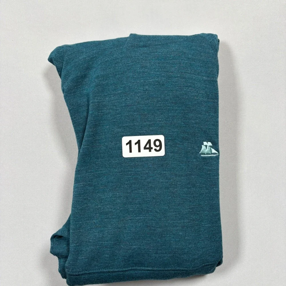 Turtleson Hoodie Mens Small Teal Heathered The Landings GC Performance Pullover